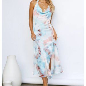 Tie Dye Halter Dress | Hello Molly